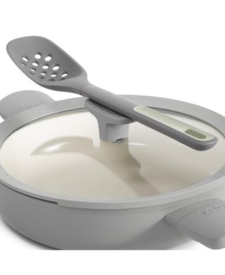 Balance 4Pc Non-stick Ceramic Stockpot and Wok Pan Set, Glass Lids, Recycled Aluminum