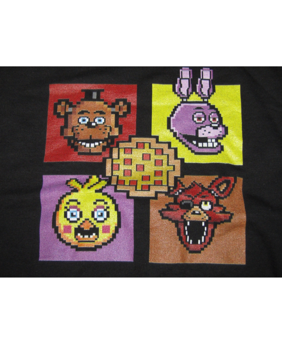Five Nights at Freddy's Boys Boxed-In CharactersLong Sleeve Shirt - Black