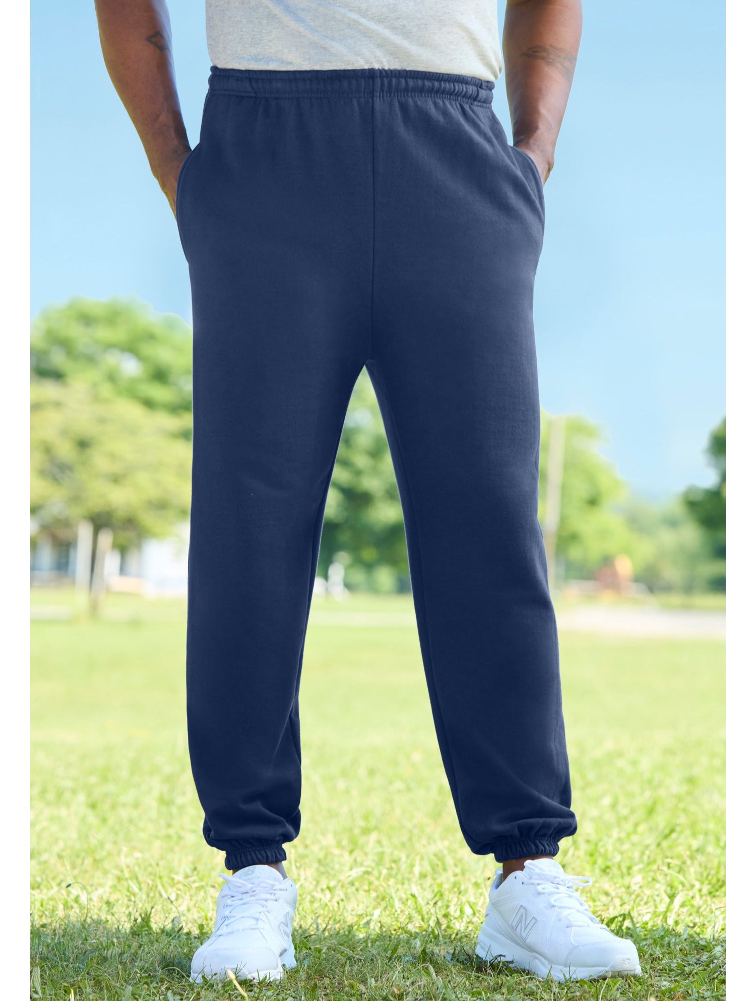 Men's Fleece Elastic Cuff Sweatpants