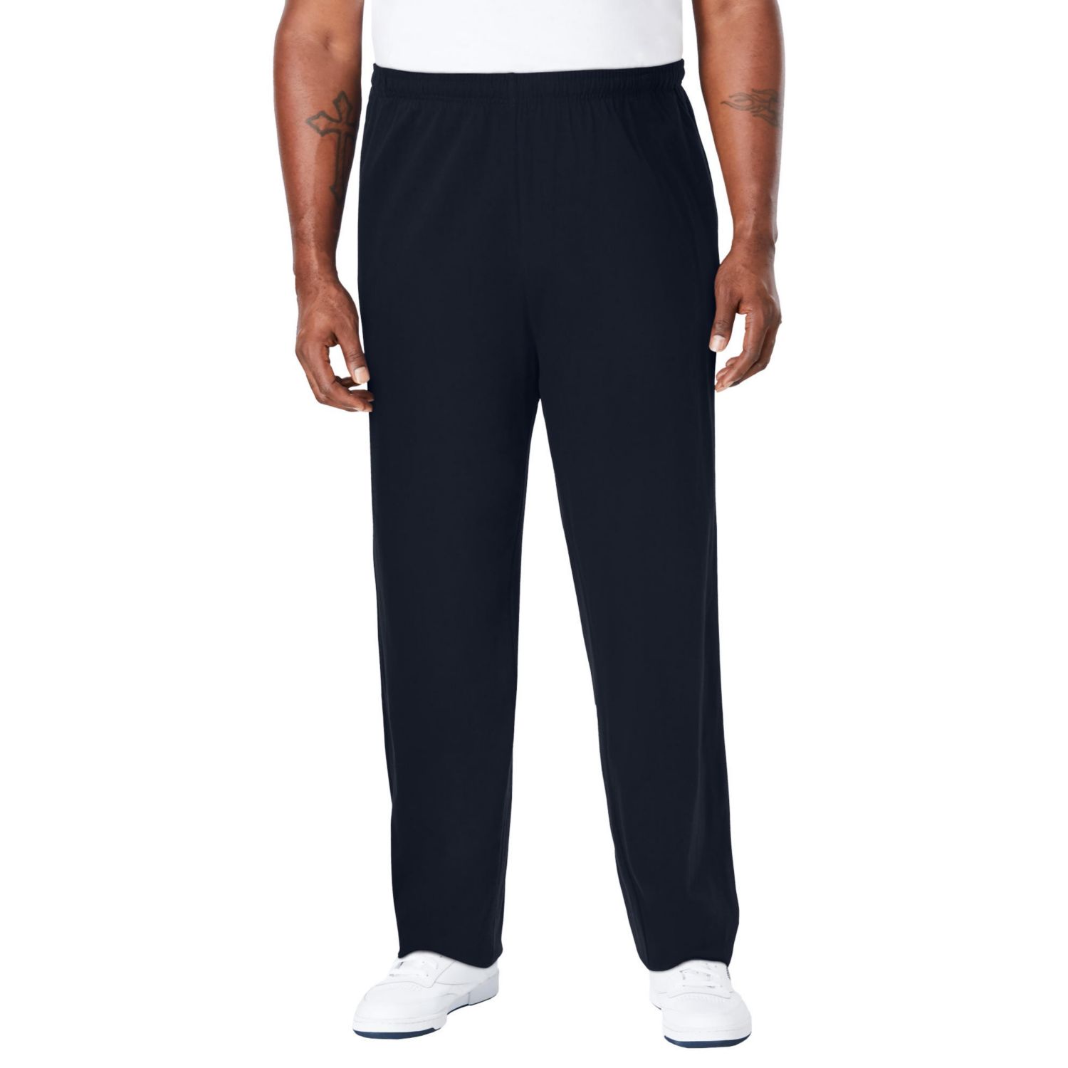 Men's Lightweight Jersey Open-Bottom Sweatpants