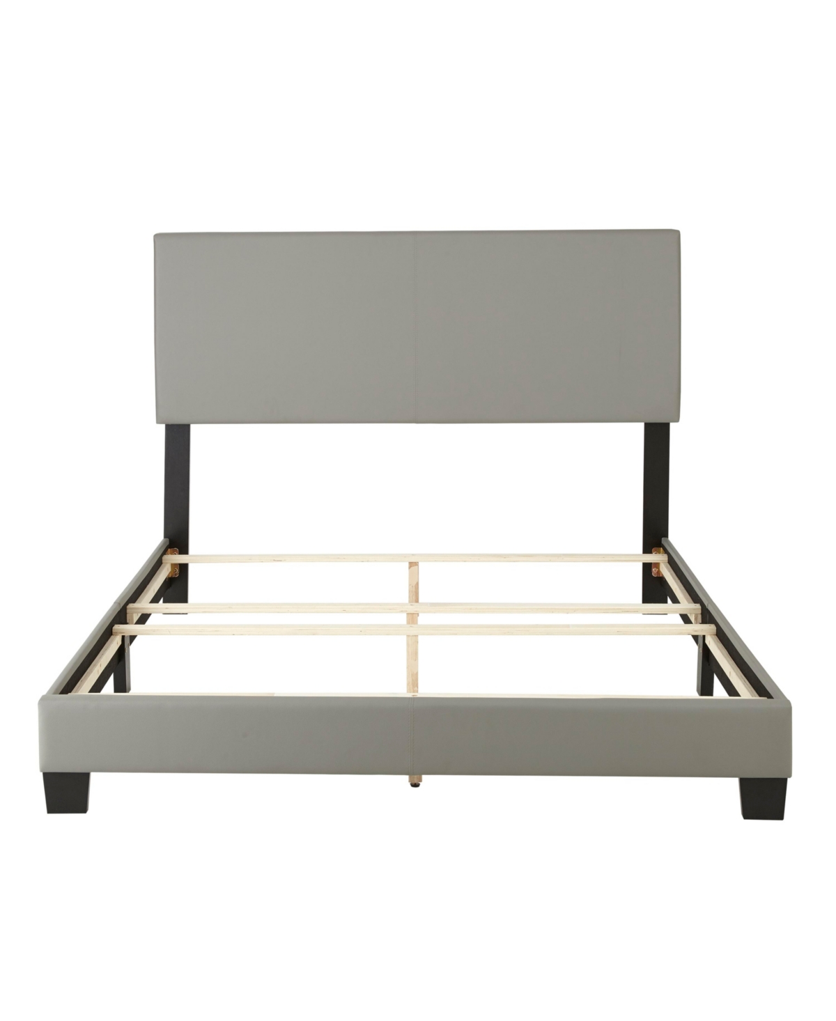 Boyd Sleep Florence Upholstered Faux Leather Platform Bed, Twin, Black