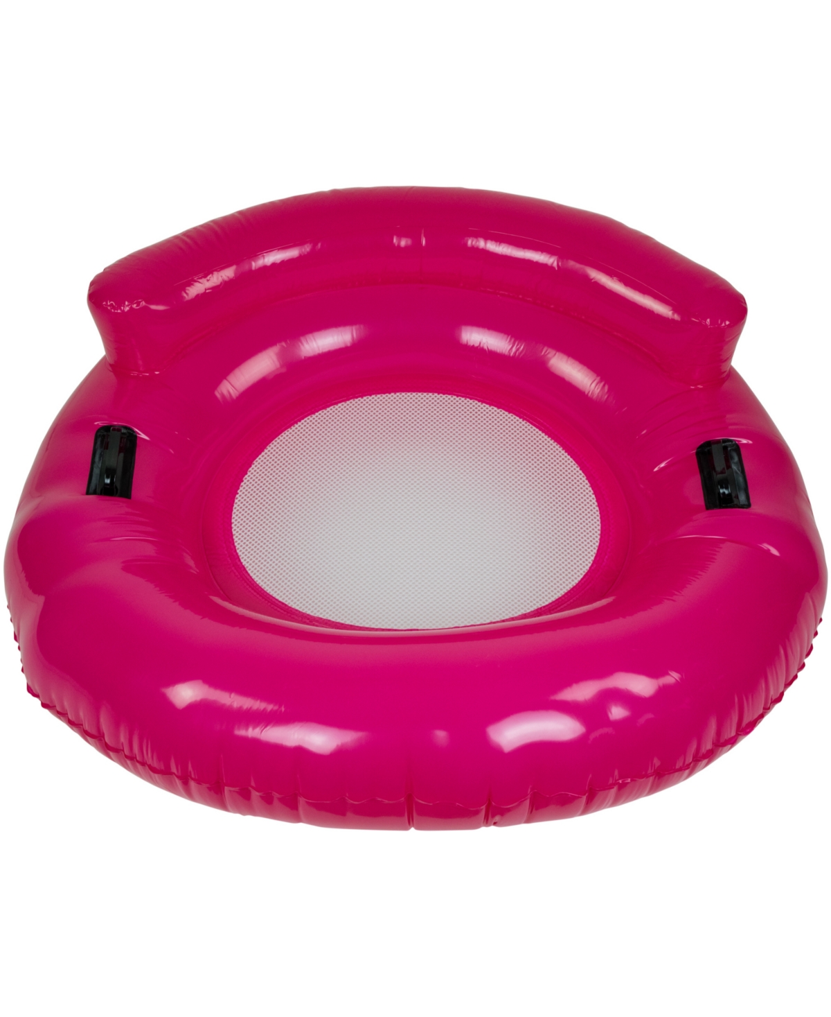 43" Pink Bubble Seat Inflatable Swimming Pool Float - Pink