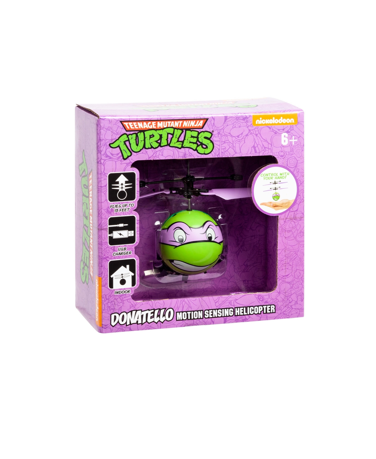 World Tech Toys Nickelodeon Tmnt Donatello Ufo Ball Helicopter In Multi