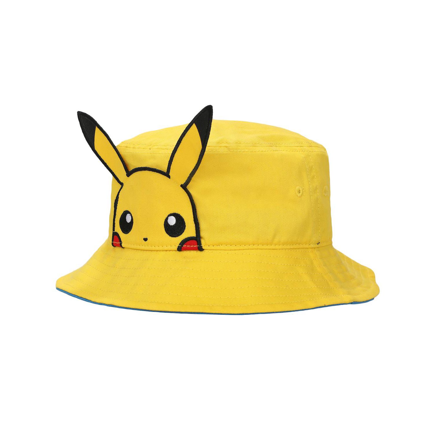 Men's Pikachu Face Unisex Adult Bucket Hat With 3D Plush