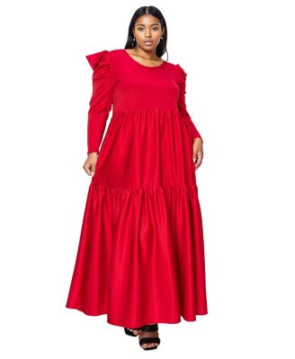 Plus Size Isabel Tiered Maxi Dress
