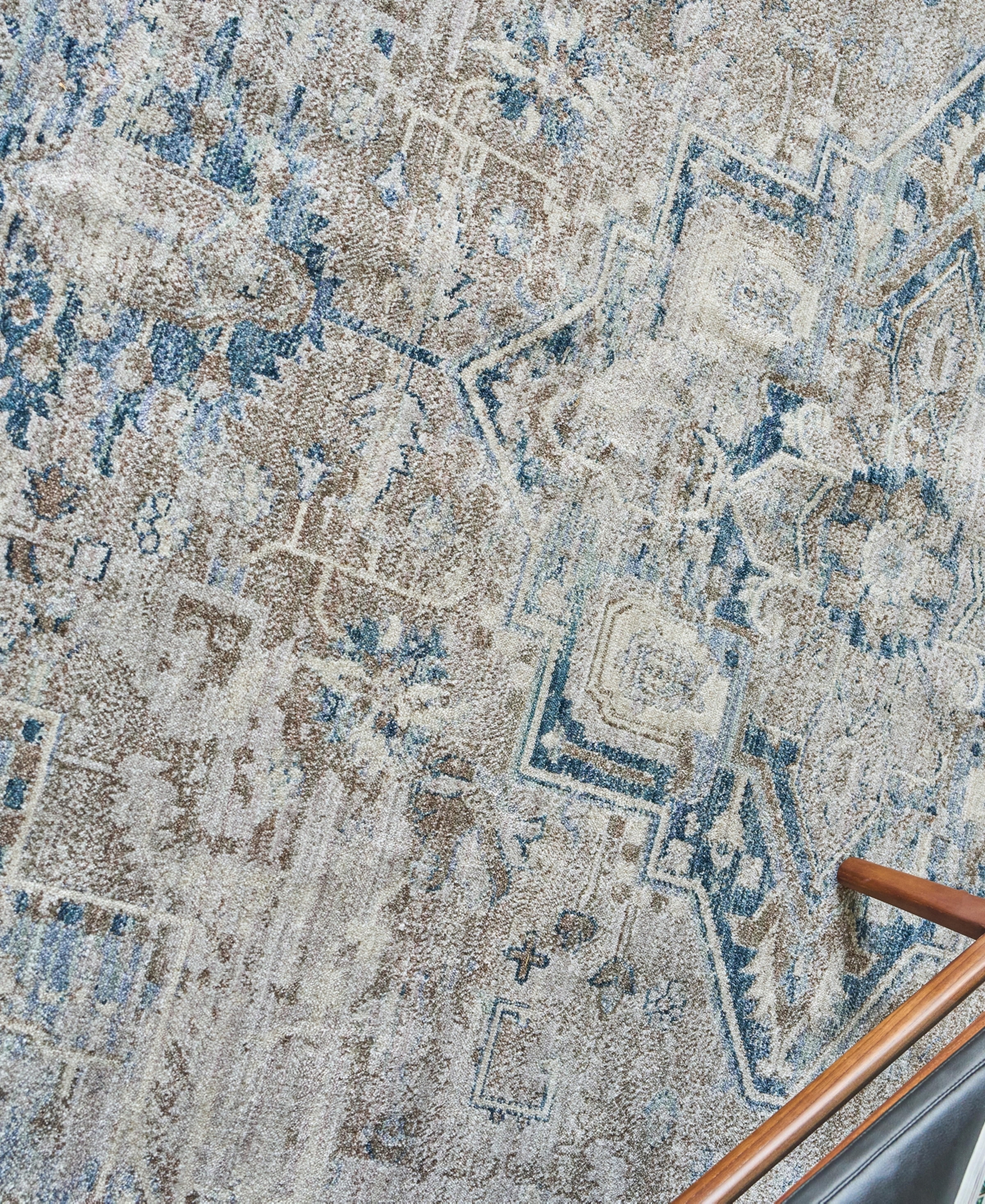 The Met X Exquisite Rugs Vintage Looms Vtl-76 4'x6' Area Rug In Rust,navy