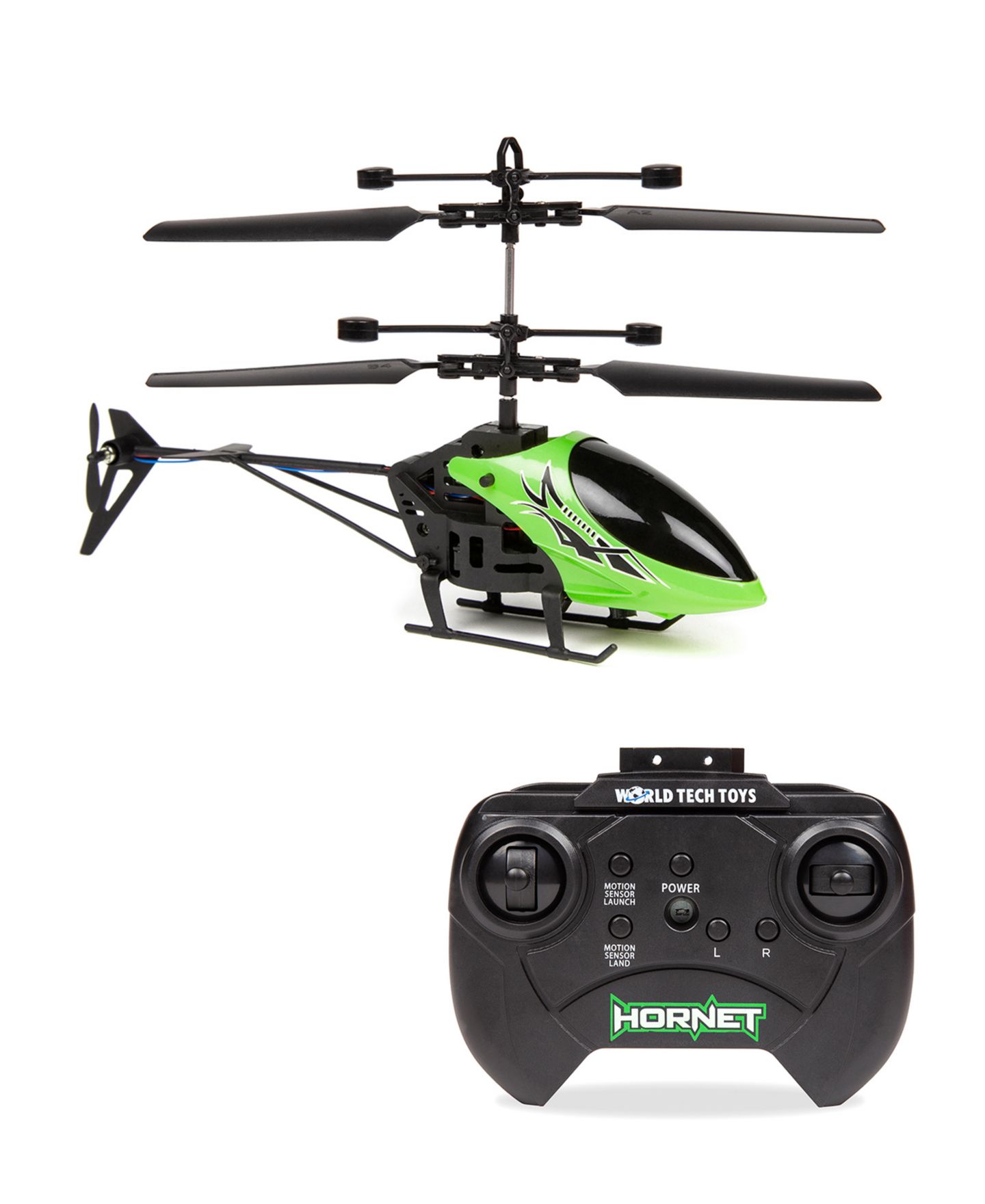 Детская игрушка World Tech Toys Hornet Glow in the Dark 2CH RC Helicopter — фото 1