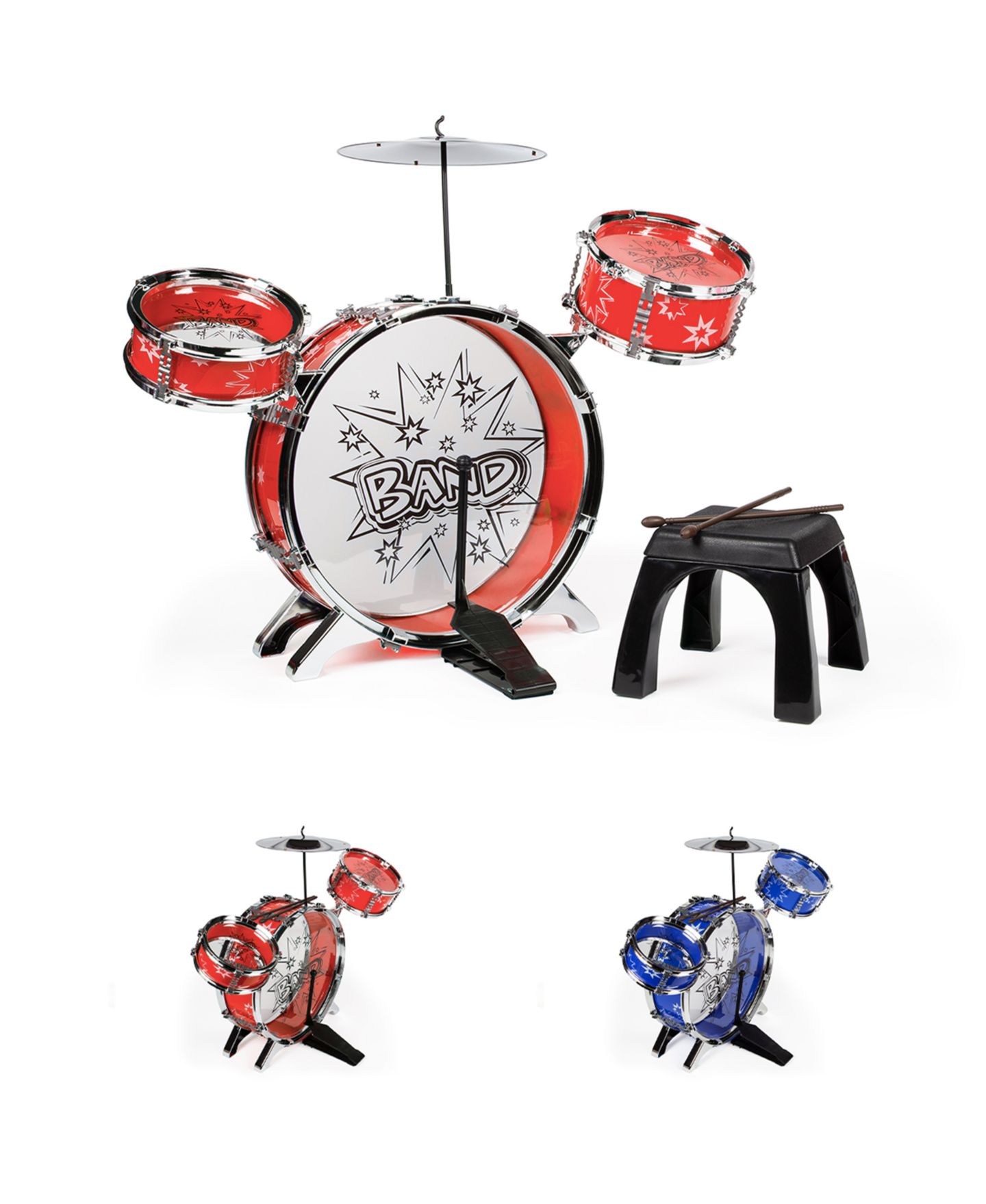 Детские игрушки World Tech Toys Big Band 7-Piece Drum Set, от 3 лет — фото 1
