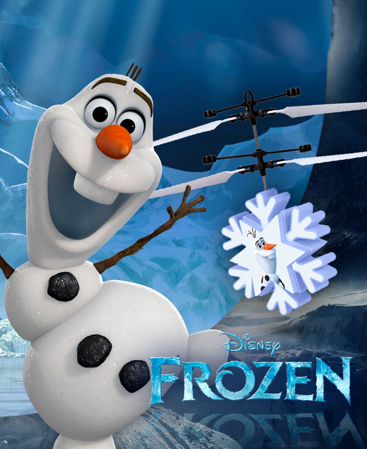 Детская игрушка World Tech Toys Disney Frozen Olaf Motion Sensing Remote Control Helicopter — фото 7
