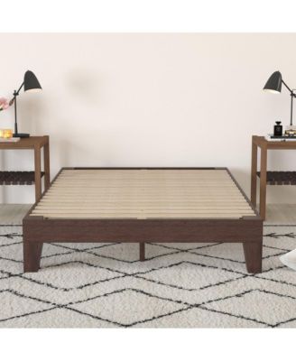 Eduardo Platform Bed Frame, Solid Wood Platform Bed Frame With Slatted Support, No Box Spring Needed