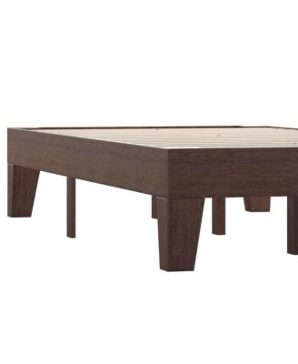 Eduardo Full Size Solid Wood Slatted Support No Box Spring Needed Platform Bed Frame