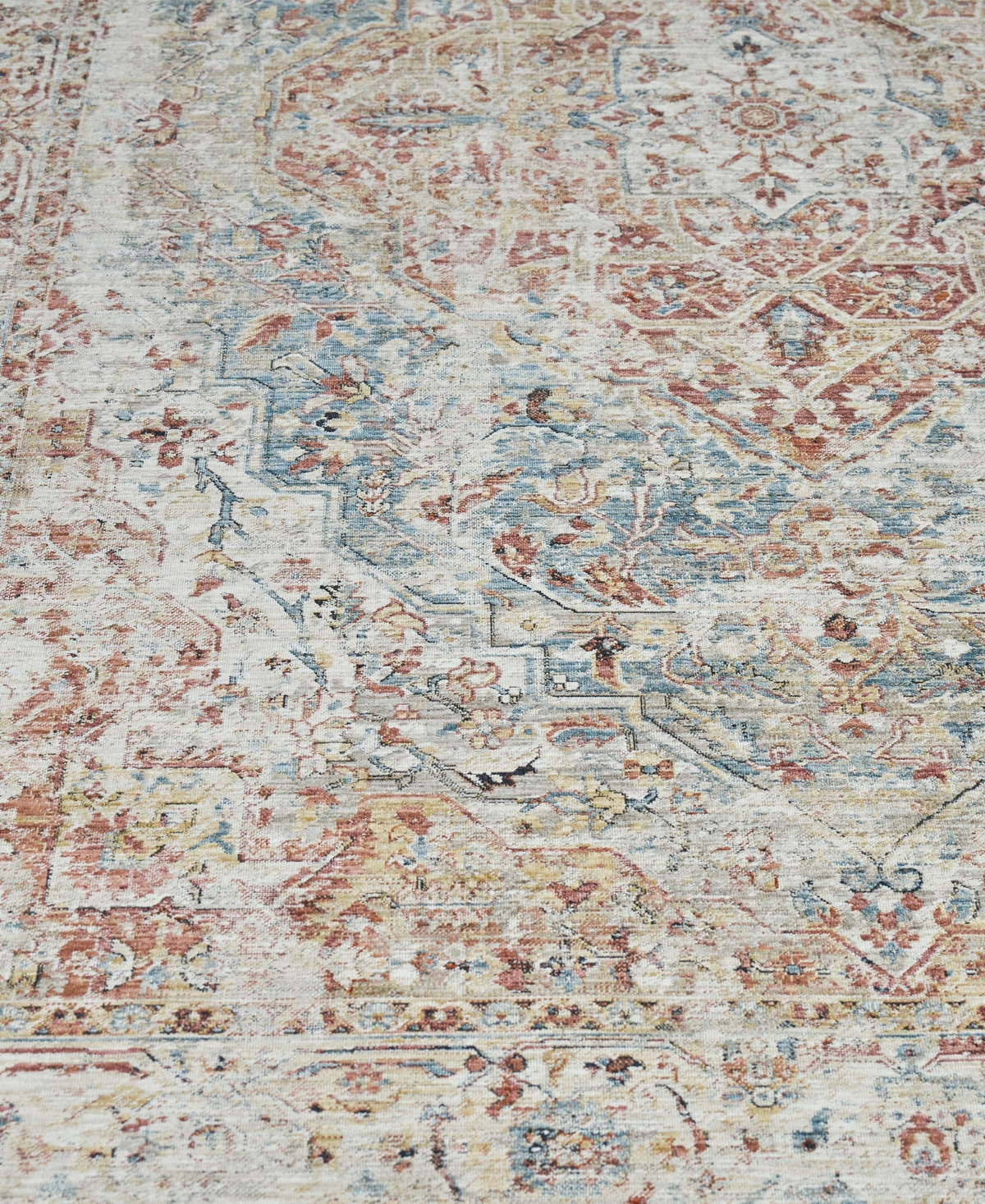 The Met X Exquisite Rugs Antique Loom Anl-72 8'x10' Area Rug In Rust,mist