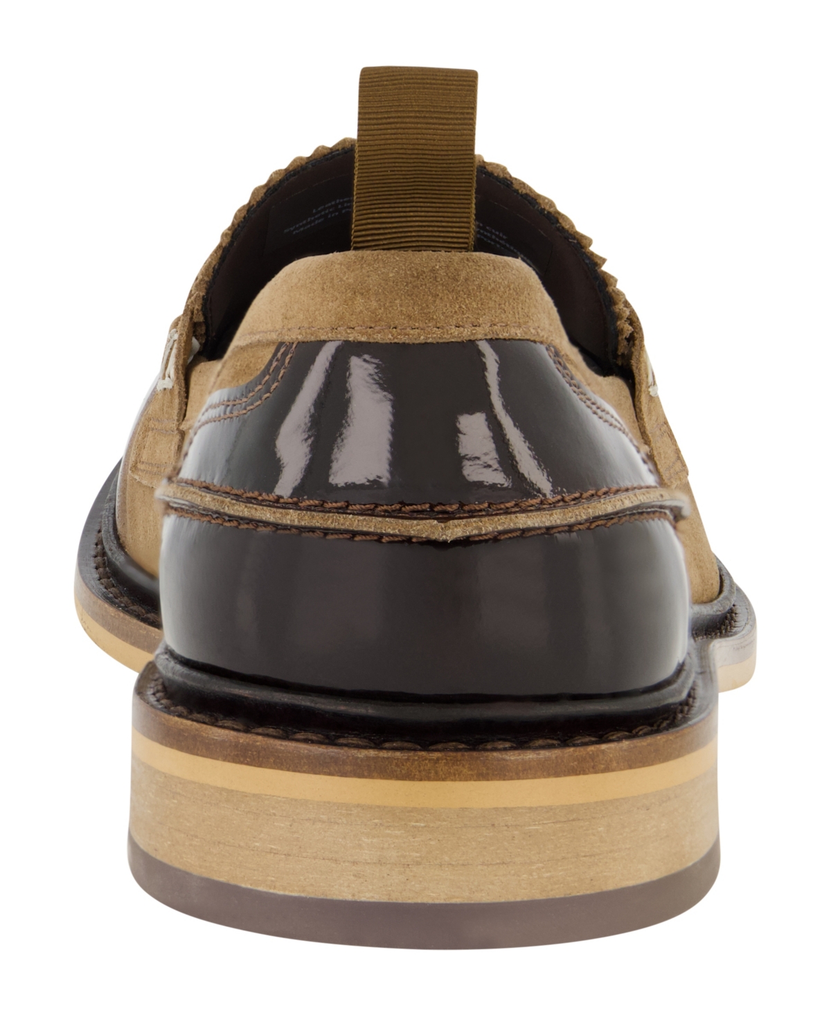 Karl Lagerfeld Men's White Label Suede Penny Loafers In Cognac