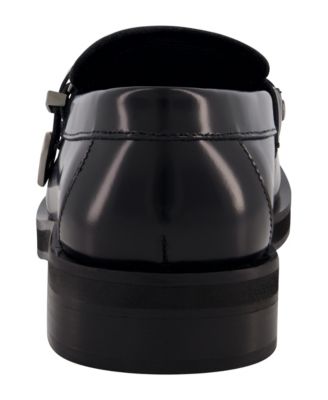 Men's White Label Box Leather Moc Toe Loafers