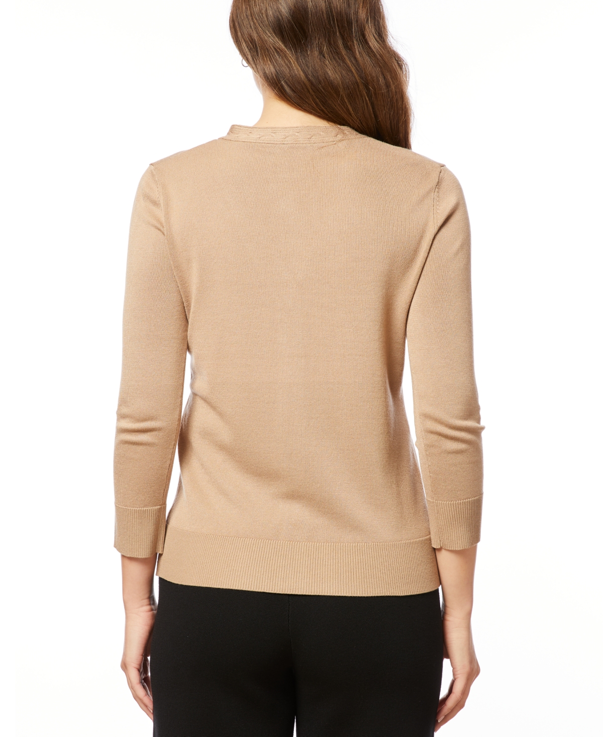 Melissa Paige Women's V-Neck Button-Front Cardigan