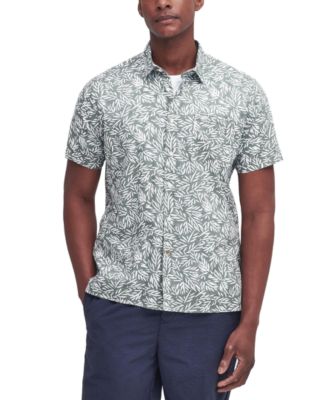 Barbour Men's Jackstone Short Sleeve Button-Front Leaf Print Shirt - Macy's