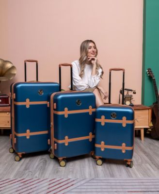 Grace Expandable Retro Luggage, Set of 3