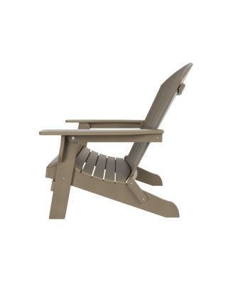 Outdoor Patio All-weather Folding Adirondack Chair