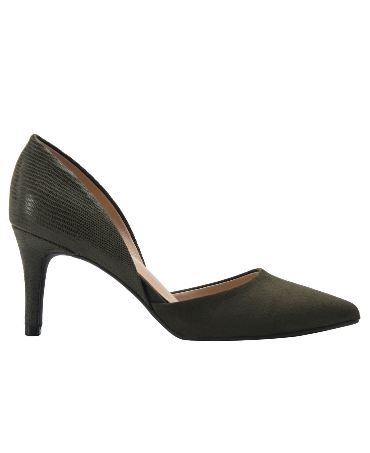 Shop Bandolino Women's Grenow D'orsay Pointed Toe Pumps In Ivory Patent