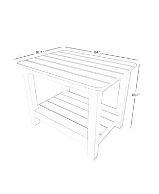 Outdoor Patio All-weather Modern Side Table