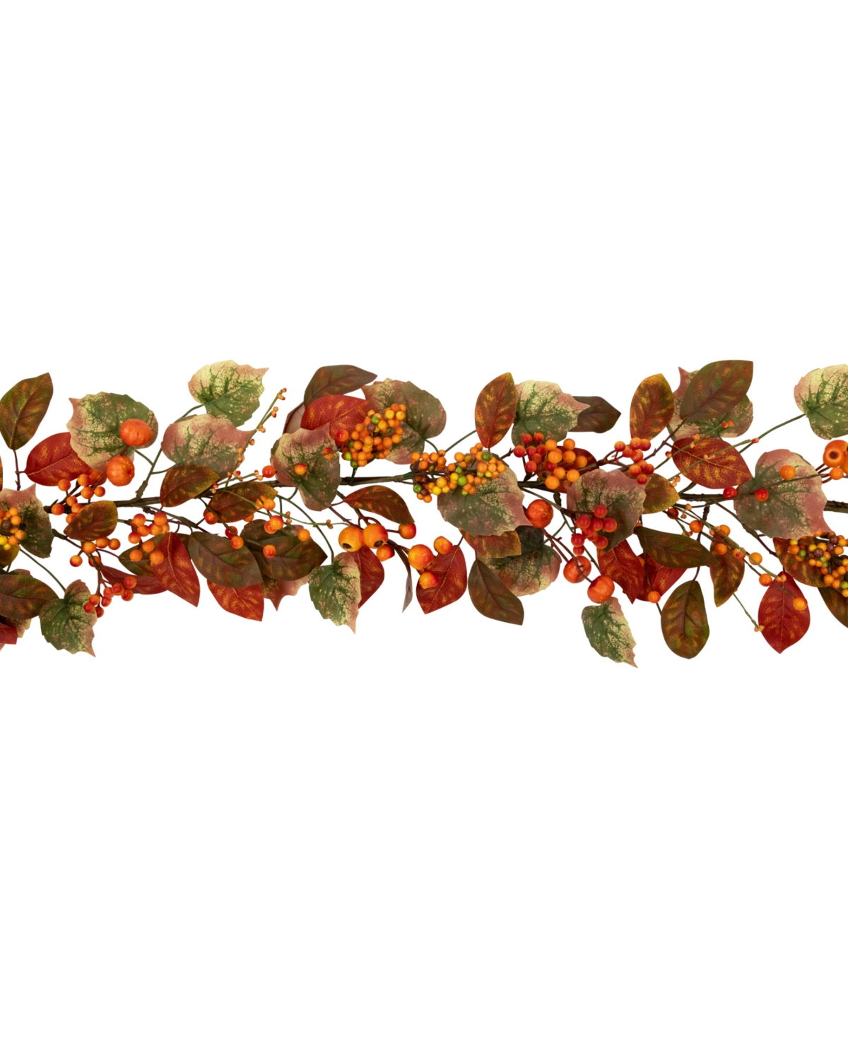 Northlight Pumpkins And Berries Artificial Fall Harvest Garland In Orange