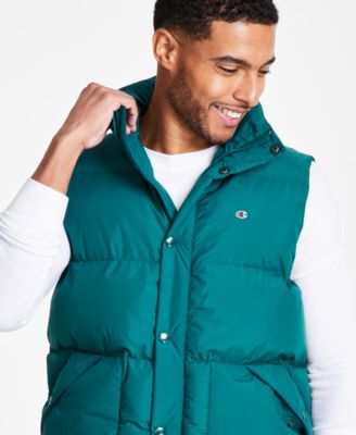 Men's Solid-Color Quilted Puffer Vest
