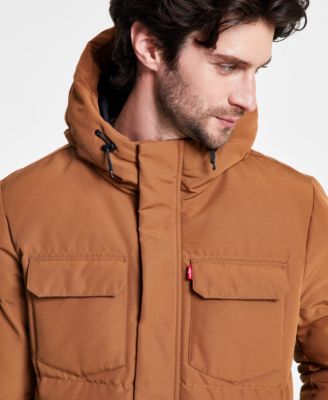 Men's Quilted Hooded Puffer Jacket