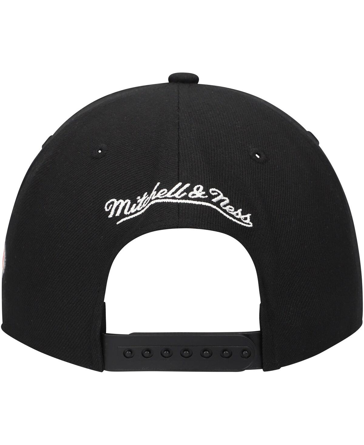 Mitchell & Ness Mitchell Ness Men's Black Carolina Hurricanes Core Team Script 2.0 Snapback Hat In Black