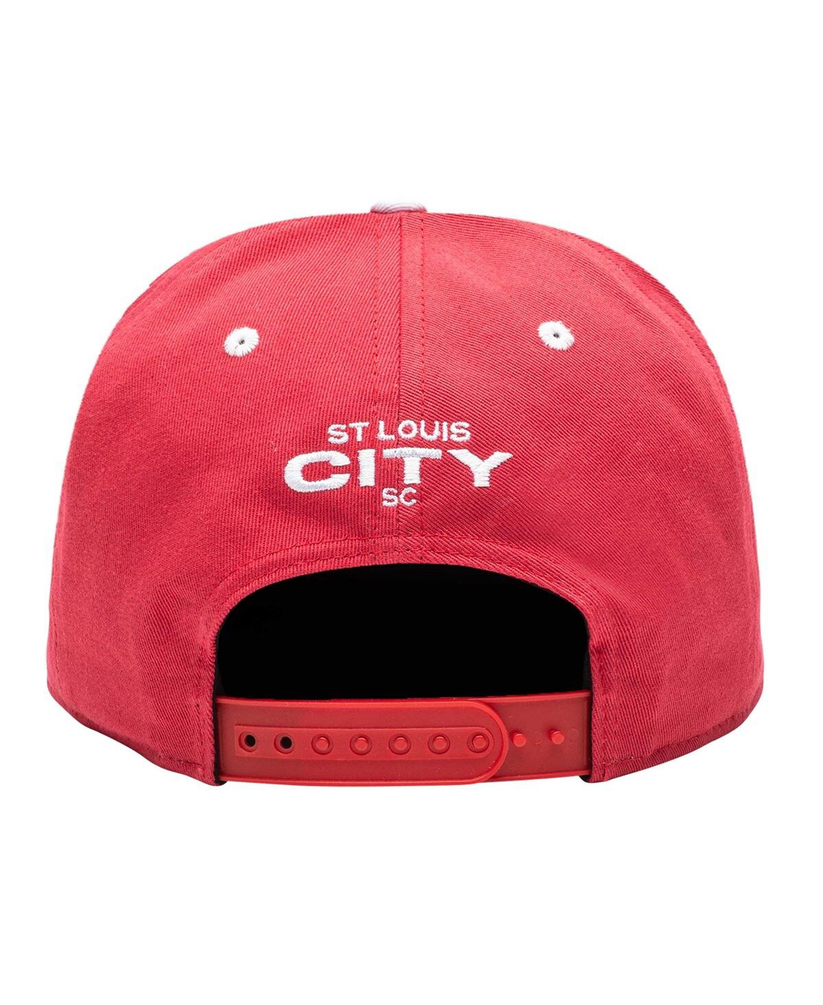 Fan Ink Men's St. Louis City Sc Red Bankroll Snapback Hat In Red