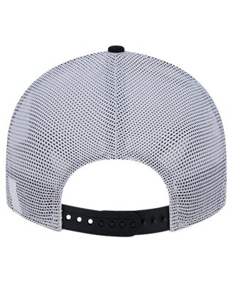 Men's Black Atlanta United FC Throwback Trucker Low Profile 9FIFTY Snapback Hat