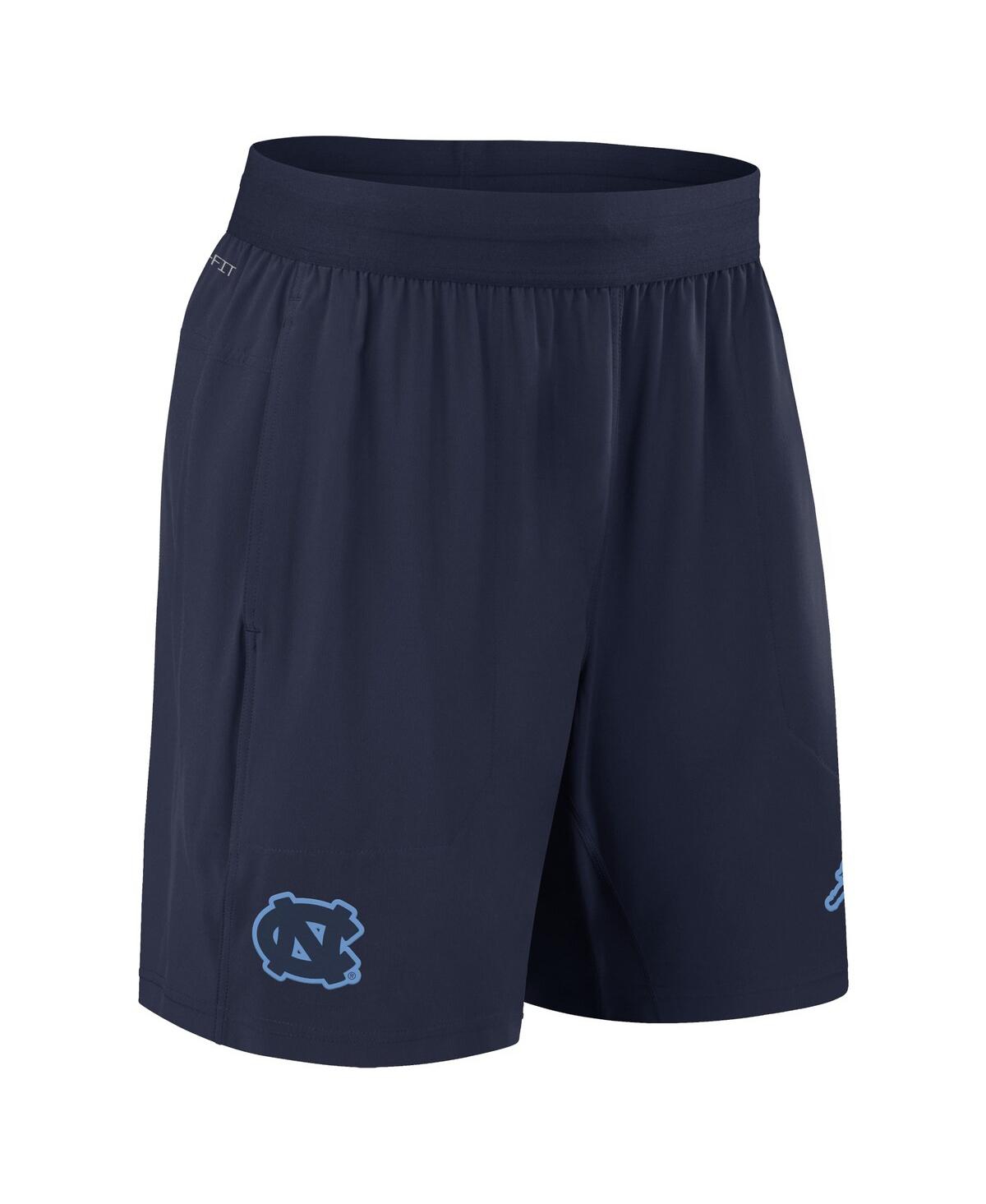 Jordan Men'sNorth Carolina Tar Heels 2024 Sideline Performance Shorts - Navy, Light Blue