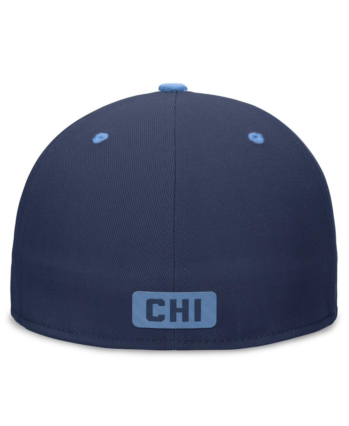 Nike Men'sLight Blue Chicago Cubs City Connect True Fitted Hat - Navy, Light Blue