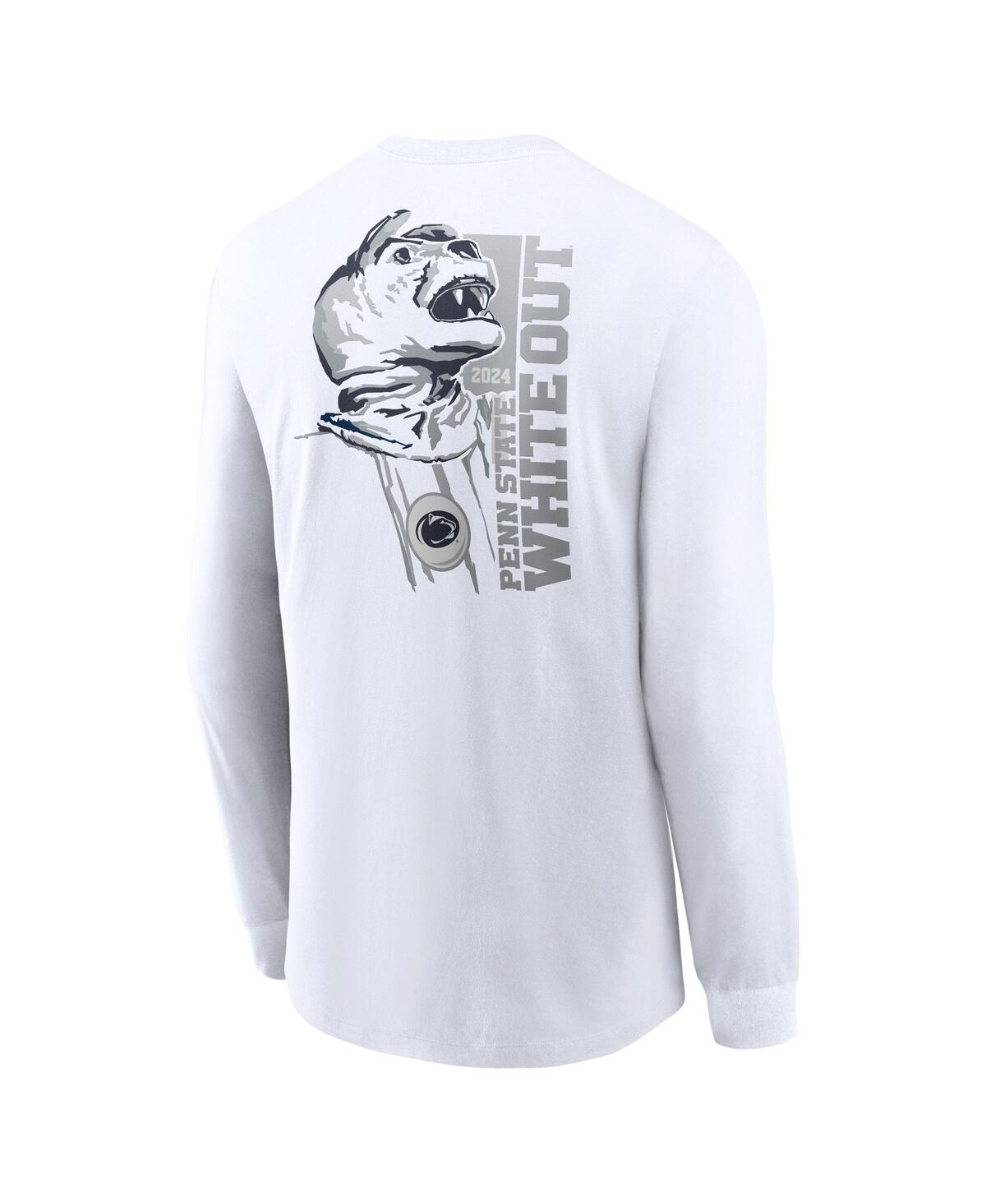 Nike Men'sPenn State Nittany Lions 2024Out Long Sleeve T-Shirt - White