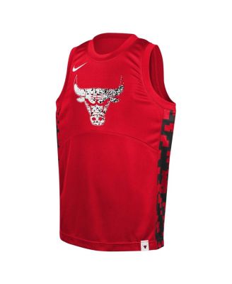 Big Boys and Girls Red Chicago Bulls Courtside Starting Five Team Jersey