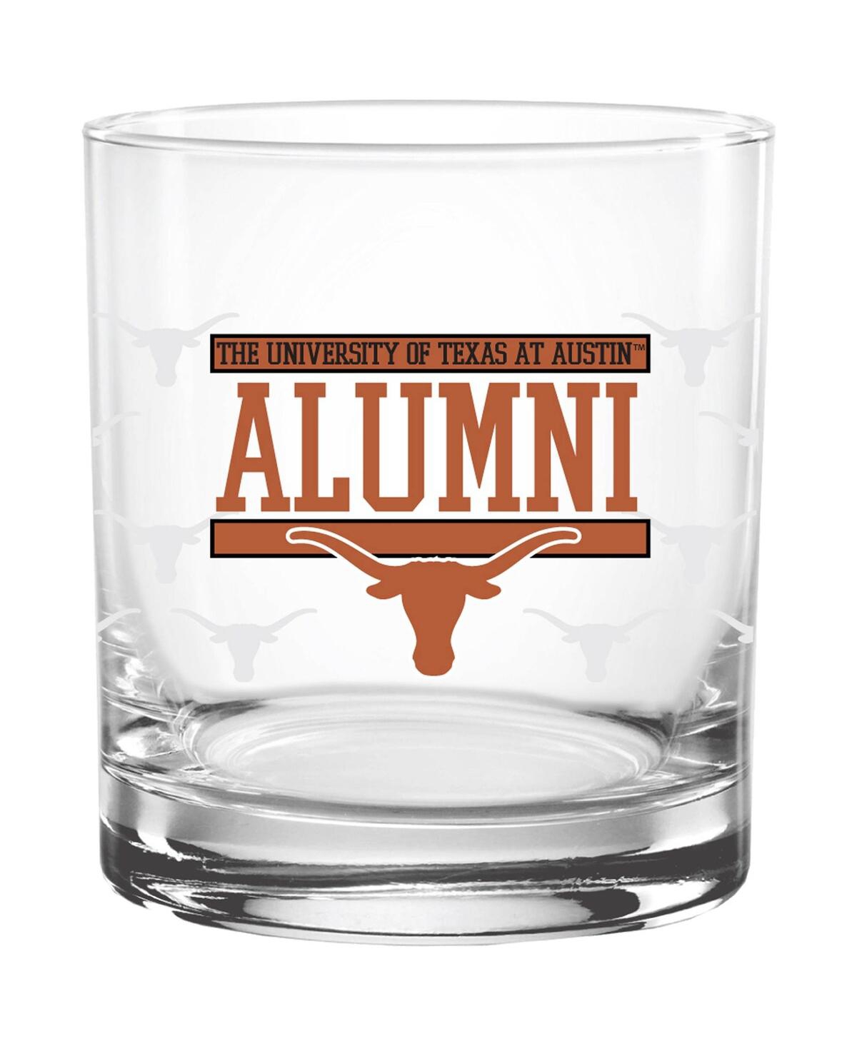 Indigo Falls Texas Longhorns 14oz. Repeat Alumni Rocks Glass In Transparent