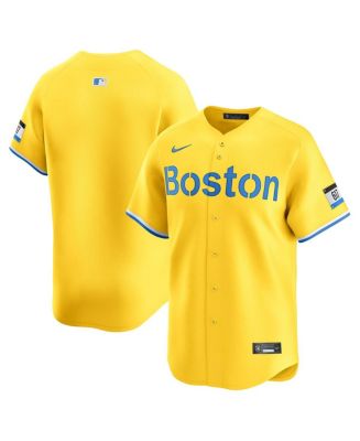 Nike Men's Gold Boston Red Sox City Connect Limited Jersey - Macy's