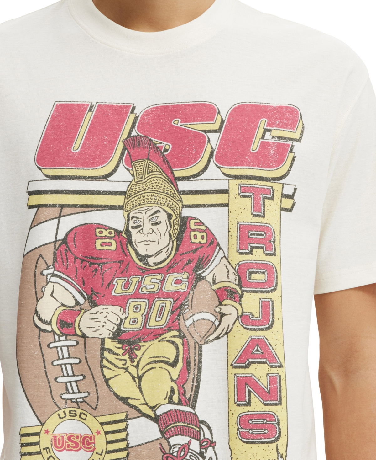 COTTON ON MEN'S LICENSE LOOSE FIT COLLEGE T-SHIRT 