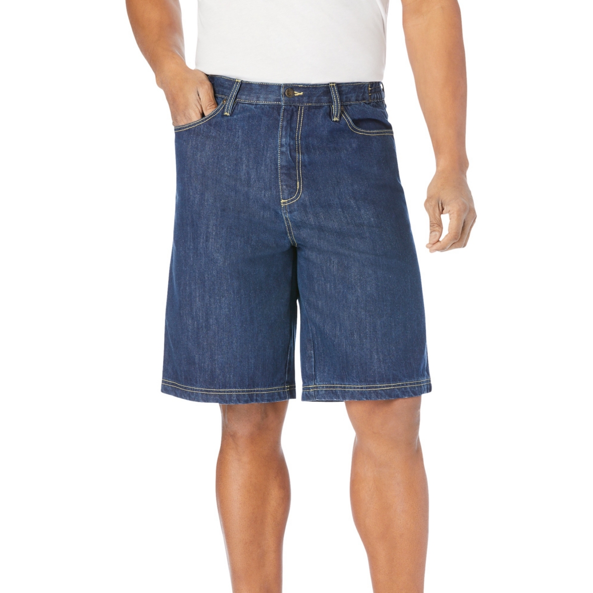 Big & Tall by KingSize 5-Pocket Denim Shorts - Stonewash