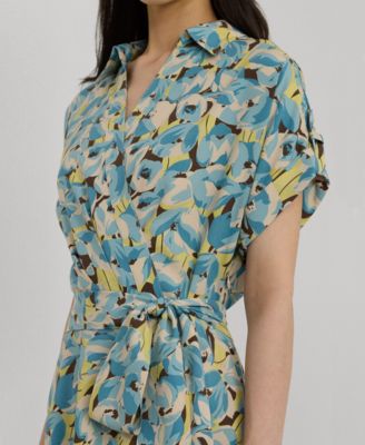 【Lauren Ralph Lauren】Floral Belted Crepe Dress s7-AI252963461001_alternate10?