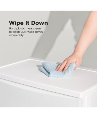 USA 4 Wide Drawer Storage, Organizer Unit for Bedroom, Closet, Living Room, Nursery, Dorm, White Frame with Matte White Front Panels, Set of 1