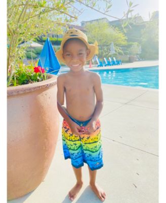 Big Boys Quick Dry Drawstring Swim Trunks Board Shorts with Mesh Lining UPF50+ XS-XXL