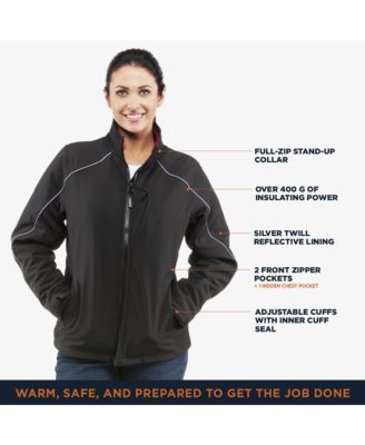 Plus Size Insulated Softshell Jacket - Waterproof, Windproof, Warm Winter Coat, -20°F Comfort Rating