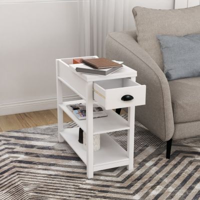 Flip-Over Drawers Storage Table