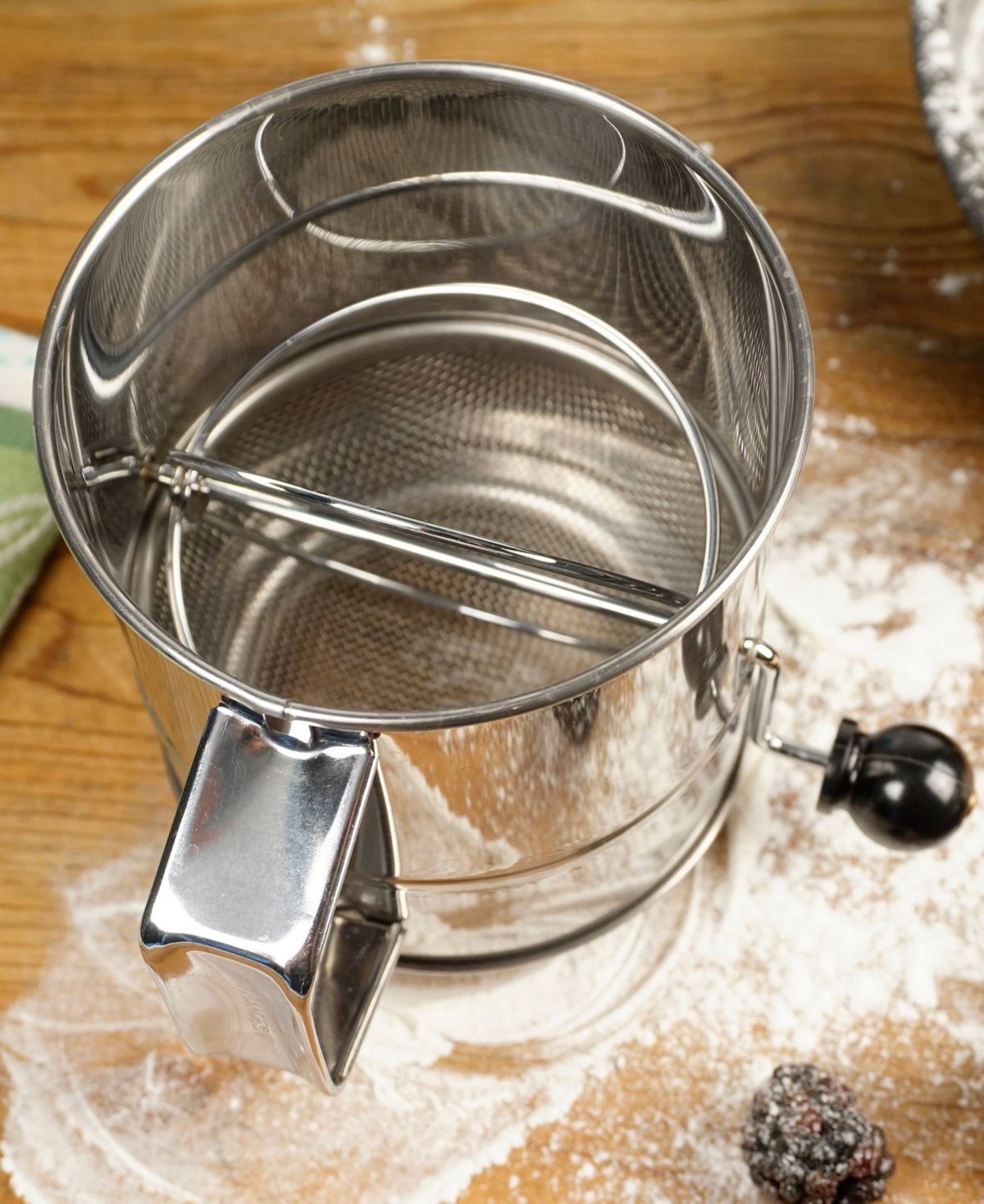 Shop Rsvp International Endurance 5 Cup Crank Style Flour Sifter In Gray