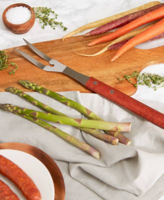 Stainless Steel Rosewood 19"x2"x1" BBQ Fork