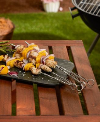 Endurance Stainless Steel 4 Piece 14" Spring Skewer Set