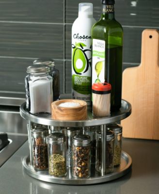 Endurance Stainless Steel 10.5&amp;quot; D x 6&amp;quot; H Two-Tier Lazy Susan