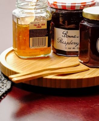 Bamboo 8" D Tool Crock Turntable