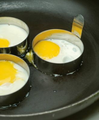 Endurance Stainless Steel 3x3x2" Egg Ring 4 Piece