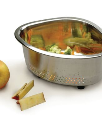 Endurance Pierced Stainless Steel 9"x7"x5" In-Sink Corner Basket